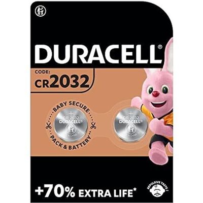 Duracell 2 x Cr 2032 lithium (1 blister met 2 batterijen) 2 x batterijen Duracell 2 x Cr 2032 lithium (1 blister met 2 batterijen) 2 x batterijen