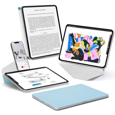 MOFT Dynamische flipcase voor iPad Pro 11 inch 2024 5e generatie (M4), stille magnetische hoes met meer dan 20 kijkhoeken, automatische slaap/wake, ultradun, rustgevende nevel x Misty Cove MOFT Dynamische flipcase voor iPad Pro 11 inch 2024 5e generatie (M4), stille magnetische hoes met meer dan 20 kijkhoeken, automatische slaap/wake, ultradun, rustgevende nevel x Misty Cove