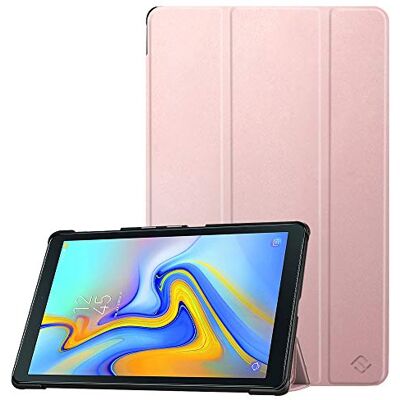 FINTIE Ultradunne beschermhoes voor Samsung Galaxy Tab A 10,5 inch 2018 SM-T590/T595, beschermhoes met automatische slaap-/wekfunctie, roségoud FINTIE Ultradunne beschermhoes voor Samsung Galaxy Tab A 10,5 inch 2018 SM-T590/T595, beschermhoes met automatische slaap-/wekfunctie, roségoud