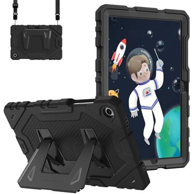 FINTIE Beschermhoes voor Samsung Galaxy Tab A11+ Plus 11 inch 2025/Tab A9+ Plus 11 inch 2023, robuust, schokbestendig, met geïntegreerde standaard, zwart FINTIE Beschermhoes voor Samsung Galaxy Tab A11+ Plus 11 inch 2025/Tab A9+ Plus 11 inch 2023, robuust, schokbestendig, met geïntegreerde standaard, zwart
