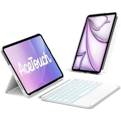 Inateck Toetsenbordhoes voor iPad 11 (A16)/10e generatie, verlichting 7 Compatibel met iPad Air 11 inch M4 2026/M3/M2, Air 5/4, Pro 11 inch, afneembaar, touchpad, portret/landschapsstandaard Inateck Toetsenbordhoes voor iPad 11 (A16)/10e generatie, verlichting 7 Compatibel met iPad Air 11 inch M4 2026/M3/M2, Air 5/4, Pro 11 inch, afneembaar, touchpad, portret/landschapsstandaard