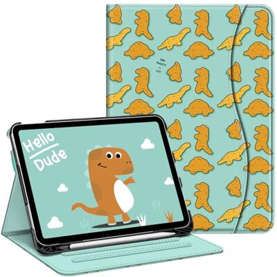 FINTIE Beschermhoes voor iPad A16 11e generatie 11 inch 2025/iPad 10e generatie 10,9 inch 2022 Rangement de Stylet, Housse Multipositions Etui avec Poche de Document, Dinosaure FINTIE Beschermhoes voor iPad A16 11e generatie 11 inch 2025/iPad 10e generatie 10,9 inch 2022 Rangement de Stylet, Housse Multipositions Etui avec Poche de Document, Dinosaure