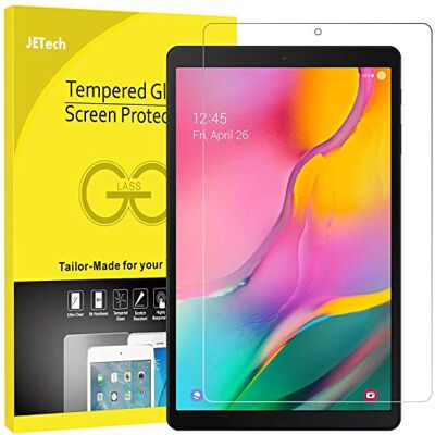 JETech Gehard glas voor Samsung Galaxy Tab A 10,1 inch (2019), 1 stuk Voor SM-T510/T515 2019 model, Transparant HD, Krasbestendig Schermbeschermer JETech Gehard glas voor Samsung Galaxy Tab A 10,1 inch (2019), 1 stuk Voor SM-T510/T515 2019 model, Transparant HD, Krasbestendig Schermbeschermer
