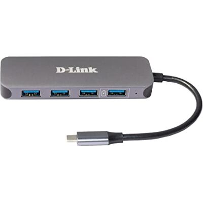 D-Link Hub USB-C DUB-2340 5 em 1 USB Carregamento Rápido 3 USB USB-C PD (100w) D-Link Hub USB-C DUB-2340 5 em 1 USB Carregamento Rápido 3 USB USB-C PD (100w)
