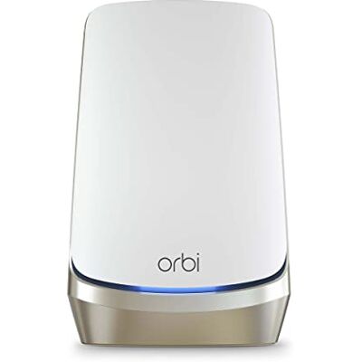 Netgear Orbi WiFi 6E Mesh (RBRE960) Quad-bandsysteem met 6E wifi-router, dekt 225 m² en 200 apparaten ultrasnelle snelheden van 10,8 Gbps (AXE11000) Eenvoudige installatie Netgear Orbi WiFi 6E Mesh (RBRE960) Quad-bandsysteem met 6E wifi-router, dekt 225 m² en 200 apparaten ultrasnelle snelheden van 10,8 Gbps (AXE11000) Eenvoudige installatie