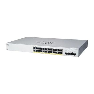 Cisco Systems Business CBS220-24P-4X Smart Switch 24 GE-poorten PoE 4 x 10G SFP+ poorten 3 jaar beperkte hardwaregarantie (CBS220-24P-4X-EU) Cisco Systems Business CBS220-24P-4X Smart Switch 24 GE-poorten PoE 4 x 10G SFP+ poorten 3 jaar beperkte hardwaregarantie (CBS220-24P-4X-EU)