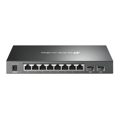 TP-Link JetStream 8-poorts Gigabit PoE Smart Switch met 2 SFP-sleuven, ondersteunt 8 Gigabit PoE-poorten, budget 58 W, zonder ventilator (SG2210P) TP-Link JetStream 8-poorts Gigabit PoE Smart Switch met 2 SFP-sleuven, ondersteunt 8 Gigabit PoE-poorten, budget 58 W, zonder ventilator (SG2210P)