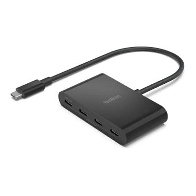 Belkin Sluit USB-c aan op een 4-poorts USB-C-hub Belkin Sluit USB-c aan op een 4-poorts USB-C-hub