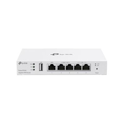 TP-Link Festa FR205 Gigabit VPN-router, 5 Gigabit poorten, gratis cloudbeheer, eenvoudig te gebruiken, cloudtoegang, zeer veilige VPN, USB-WAN-poort, metalen behuizing, IPSec, PPTP, L2TP en OpenVPN TP-Link Festa FR205 Gigabit VPN-router, 5 Gigabit poorten, gratis cloudbeheer, eenvoudig te gebruiken, cloudtoegang, zeer veilige VPN, USB-WAN-poort, metalen behuizing, IPSec, PPTP, L2TP en OpenVPN