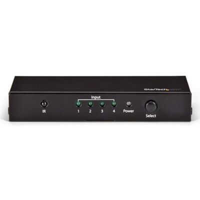 StarTech .com HDMI 2.0-4-poorts switch – 4K 60Hz – automatische videoschakelbox HDMI – multiport hub met functionaliteit 1 ingang 4 uitgangen (VS421HD20) StarTech .com HDMI 2.0-4-poorts switch – 4K 60Hz – automatische videoschakelbox HDMI – multiport hub met functionaliteit 1 ingang 4 uitgangen (VS421HD20)