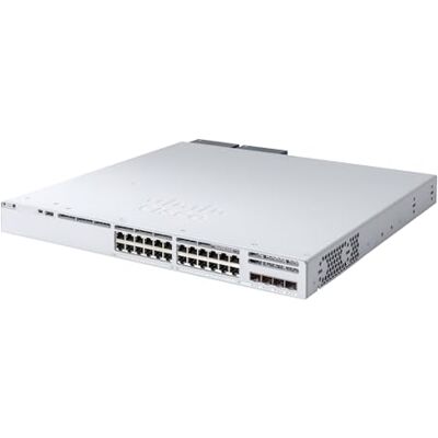 Cisco Systems Catalyst 9300L – Network Essentials – Switch – C3-24 x 10/100/1000 + 4 x SFP+ 10 GB (link montage) – op rek monteerbaar Cisco Systems Catalyst 9300L – Network Essentials – Switch – C3-24 x 10/100/1000 + 4 x SFP+ 10 GB (link montage) – op rek monteerbaar