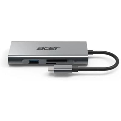 Acer 7-in-1 mini-dock (zilver, HDMI, USB-A, USB-C) Acer 7-in-1 mini-dock (zilver, HDMI, USB-A, USB-C)