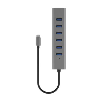 i-tec USB-C-hub met 7 poorten, 30 cm kabel, 7 USB-A 3.2 Gen1 poorten met BC 1.2 snellaadondersteuning (tot 7,5 W per stekker) i-tec USB-C-hub met 7 poorten, 30 cm kabel, 7 USB-A 3.2 Gen1 poorten met BC 1.2 snellaadondersteuning (tot 7,5 W per stekker)