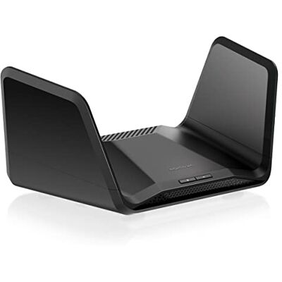 Netgear Nighthawk RAXE300 Tri-Band WiFi 6E router beveiligingsfuncties, AXE7800 draadloze gigabit snelheid (tot 7,8 Gbit/s) nieuwe 6 GHz band, 8 streams tot 185 m2, 40 apparaten Netgear Nighthawk RAXE300 Tri-Band WiFi 6E router beveiligingsfuncties, AXE7800 draadloze gigabit snelheid (tot 7,8 Gbit/s) nieuwe 6 GHz band, 8 streams tot 185 m2, 40 apparaten