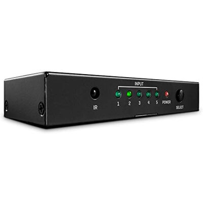 LINDY HDMI-switch met 5 poorten, 18 g LINDY HDMI-switch met 5 poorten, 18 g