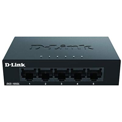 D-Link DGS-105GL/E netwerkschakelaar (10/100/1000), zwart D-Link DGS-105GL/E netwerkschakelaar (10/100/1000), zwart