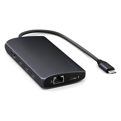 SATECHI Adaptateur Multiport USB-C V3, Dongle USB-C 8 en 1 avec HDMI 8K, Charge PD USB-C 85W, 4 Ports de Données USB-C, Ethernet, Lecteur de Carte SD pour Mac, Windows Minuit SATECHI Adaptateur Multiport USB-C V3, Dongle USB-C 8 en 1 avec HDMI 8K, Charge PD USB-C 85W, 4 Ports de Données USB-C, Ethernet, Lecteur de Carte SD pour Mac, Windows Minuit