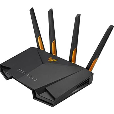 Asus TUF Gaming AX3000 V2 WiFi 6 uitbreidbare gaming-router met 4G/5G Tethering Mobile via USB, gaming-poort, mobiele gaming-modus, AiMesh, Ai Protection Pro, VPN Fusion Asus TUF Gaming AX3000 V2 WiFi 6 uitbreidbare gaming-router met 4G/5G Tethering Mobile via USB, gaming-poort, mobiele gaming-modus, AiMesh, Ai Protection Pro, VPN Fusion