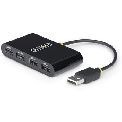 StarTech . com 4-poorts USB 2.0-hub, draagbare USB-splitter aangedreven door bus; poortreplicator/USB-multipoortadapter StarTech . com 4-poorts USB 2.0-hub, draagbare USB-splitter aangedreven door bus; poortreplicator/USB-multipoortadapter