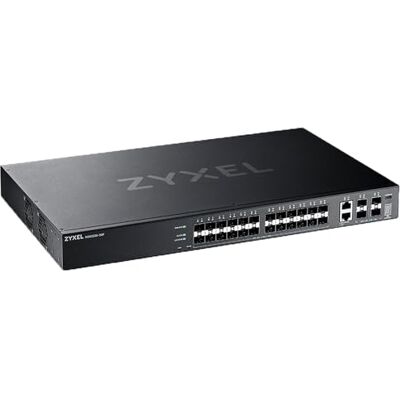 Zyxel 24-poorts SFP L3 toegangsschakelaar met 6 10G uplink (XGS2220-30F) Zyxel 24-poorts SFP L3 toegangsschakelaar met 6 10G uplink (XGS2220-30F)