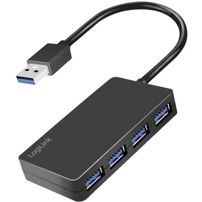 Logilink 4-poorts USB 3.2 (Gen1) hub met overstroom- en overspanningsbeveiliging Logilink 4-poorts USB 3.2 (Gen1) hub met overstroom- en overspanningsbeveiliging