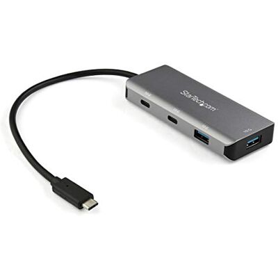 StarTech .com USB-C hub met 4 poorten, 2x USB-A en 2x USB-C 10 Gbps hostkabel 25 cm StarTech .com USB-C hub met 4 poorten, 2x USB-A en 2x USB-C 10 Gbps hostkabel 25 cm