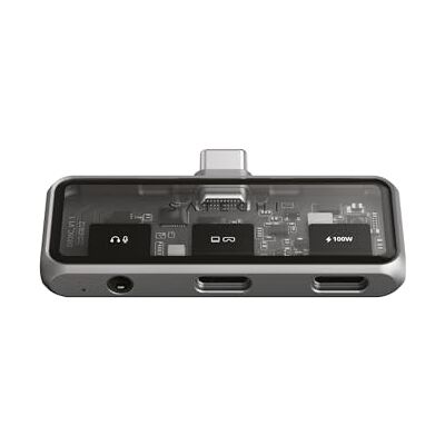 SATECHI Mobile XR Hub, Adaptateur USB-C, Charge de 100W, Transfert de Données à 10Gbps, Sortie Vidéo 4K Pour Lunettes AR/XR, Jack Audio 3.5Mm – Adaptateur Pour Lunettes de Réalité Augmentée Prise jack 3,5 mm, vidéo 4K@60Hz, adaptateur portable pour iPho SATECHI Mobile XR Hub, Adaptateur USB-C, Charge de 100W, Transfert de Données à 10Gbps, Sortie Vidéo 4K Pour Lunettes AR/XR, Jack Audio 3.5Mm – Adaptateur Pour Lunettes de Réalité Augmentée Prise jack 3,5 mm, vidéo 4K@60Hz, adaptateur portable pour iPho