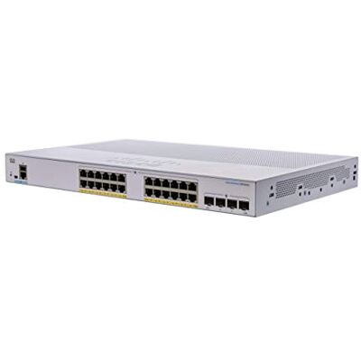 Cisco Systems Business CBS250-24P-4X Smart Switch 24 GE-poorten PoE SFP+ 4 x 10G Beperkte levenslange garantie Cisco Systems Business CBS250-24P-4X Smart Switch 24 GE-poorten PoE SFP+ 4 x 10G Beperkte levenslange garantie