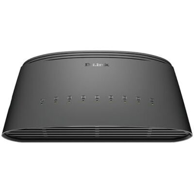 D-Link DGS-1008D Gigabit Switch, 8 poorten, 10/100/1000 Mbps, ideaal voor het delen van verbindingen en voor thuisnetwerken D-Link DGS-1008D Gigabit Switch, 8 poorten, 10/100/1000 Mbps, ideaal voor het delen van verbindingen en voor thuisnetwerken