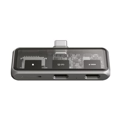 SATECHI Mobile XR Hub, Adaptateur USB-C, Charge de 100W, Transfert de Données à 10Gbps, Sortie Vidéo 4K pour Lunettes AR/XR, Lecteur MicroSD – Adaptateur pour Lunettes de Réalité Augmentée SATECHI Mobile XR Hub, Adaptateur USB-C, Charge de 100W, Transfert de Données à 10Gbps, Sortie Vidéo 4K pour Lunettes AR/XR, Lecteur MicroSD – Adaptateur pour Lunettes de Réalité Augmentée