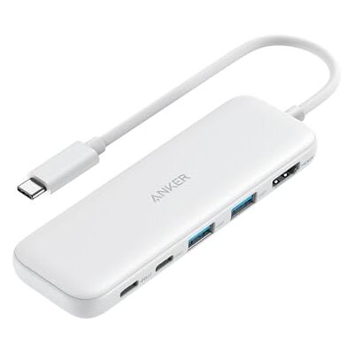 Anker USB-hub, 332 5-in-1 USB C-hub met 4K HDMI-display, 5 Gbps datapoort en 2 USB A-poorten voor MacBook Pro, MacBook Air, Dell XPS, Lenovo Thinkpad, HP laptops en nog veel meer Anker USB-hub, 332 5-in-1 USB C-hub met 4K HDMI-display, 5 Gbps datapoort en 2 USB A-poorten voor MacBook Pro, MacBook Air, Dell XPS, Lenovo Thinkpad, HP laptops en nog veel meer