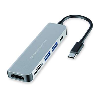 Conceptronic USB 3.2 Interface Hub, meerkleurig, één maat (DONN02G) Conceptronic USB 3.2 Interface Hub, meerkleurig, één maat (DONN02G)