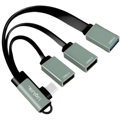 Logilink UA0361 USB 3.1 Hub Gen1 op 5 Gbps met 90° hoekstekker op 2x USB 2.0 (type A) en 1x USB 3.0 (type A) Logilink UA0361 USB 3.1 Hub Gen1 op 5 Gbps met 90° hoekstekker op 2x USB 2.0 (type A) en 1x USB 3.0 (type A)