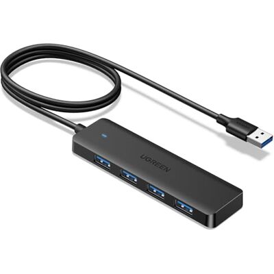 UGREEN USB 3.0-hub, 4 poorten, datahub, ultradun, multiport, USB 3.0, 5 Gbit/s, hoge snelheid, compatibel met MacBook Pro, iMac, Surface Pro, XPS PC, laptop, USB-stick, harde schijf, toetsenbord, muis UGREEN USB 3.0-hub, 4 poorten, datahub, ultradun, multiport, USB 3.0, 5 Gbit/s, hoge snelheid, compatibel met MacBook Pro, iMac, Surface Pro, XPS PC, laptop, USB-stick, harde schijf, toetsenbord, muis