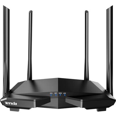 Tenda AC6 Draadloze dual-band wifirouter, AC 1200, 4 megabit-poorten, slimme wifi, energiebesparing, 4 antennes van 5 dBi, eenvoudige installatie Tenda AC6 Draadloze dual-band wifirouter, AC 1200, 4 megabit-poorten, slimme wifi, energiebesparing, 4 antennes van 5 dBi, eenvoudige installatie