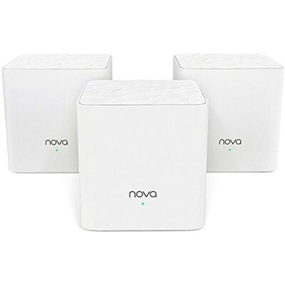 Tenda AC1200 MW3 Dual-Band heel huis net WiFi-systeem (3-pak) (Wi-Fi router en versterkervervanging), 300 m² WiFi-dekking, ouderlijk toezicht, werkt met alle internetboxen Tenda AC1200 MW3 Dual-Band heel huis net WiFi-systeem (3-pak) (Wi-Fi router en versterkervervanging), 300 m² WiFi-dekking, ouderlijk toezicht, werkt met alle internetboxen
