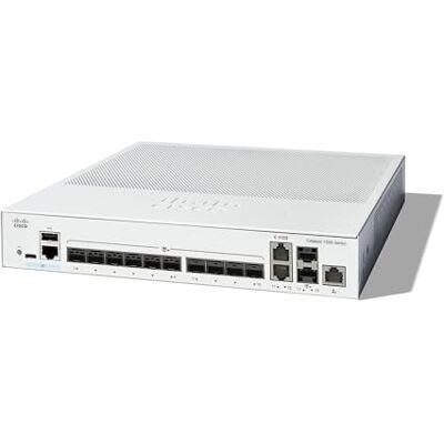 Cisco Systems Catalyst 1300-12XS Managed Switch 10 poorten 10G-SFP+, 2 x 10GE-SFP+ Break, beperkte levenslange bescherming (C1300-12XS) Cisco Systems Catalyst 1300-12XS Managed Switch 10 poorten 10G-SFP+, 2 x 10GE-SFP+ Break, beperkte levenslange bescherming (C1300-12XS)