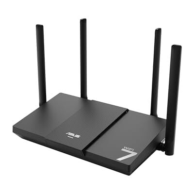 Asus RT-BE50, Smart AIMesh Dual-Band B3600 uitbreidbare router, zwart (802.11be), één 2,5 WAN-poort, drie 1G-poorten, tot 3 SSID's voor IoT-apparaat, compatibel met VPN en ouderlijk toezicht Asus RT-BE50, Smart AIMesh Dual-Band B3600 uitbreidbare router, zwart (802.11be), één 2,5 WAN-poort, drie 1G-poorten, tot 3 SSID's voor IoT-apparaat, compatibel met VPN en ouderlijk toezicht