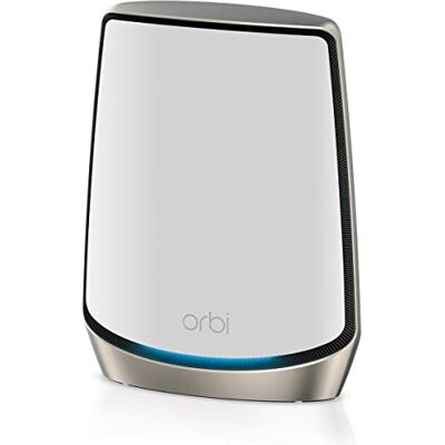 Netgear Orbi WiFi 6 Mesh (RBR860) Mesh Tri Band System 250 m² dekking en 100 apparaten snelheden tot 6 Gbps (AX6000) compatibel met alle boxen ideaal voor zeer dikke muren 1 jaar Armor inbegrepen Netgear Orbi WiFi 6 Mesh (RBR860) Mesh Tri Band System 250 m² dekking en 100 apparaten snelheden tot 6 Gbps (AX6000) compatibel met alle boxen ideaal voor zeer dikke muren 1 jaar Armor inbegrepen