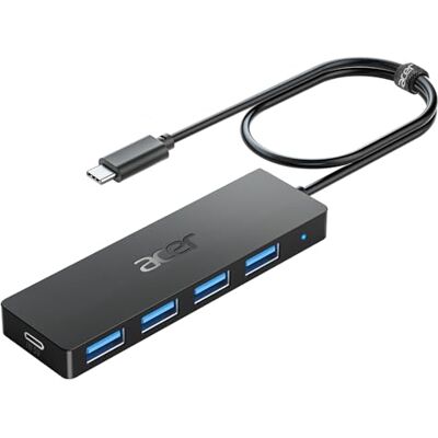 Acer USB C naar 4 poorten USB 3.0, USB C-adapter, USB Multiport Hub (Thunderbolt 3), USB-uitbreiding voor iPhone 15 Plus ProMax, MacBook Pro Air 2023 iMac iPad Pro Air Surface Pro Galaxy S24 (120 cm) Acer USB C naar 4 poorten USB 3.0, USB C-adapter, USB Multiport Hub (Thunderbolt 3), USB-uitbreiding voor iPhone 15 Plus ProMax, MacBook Pro Air 2023 iMac iPad Pro Air Surface Pro Galaxy S24 (120 cm)