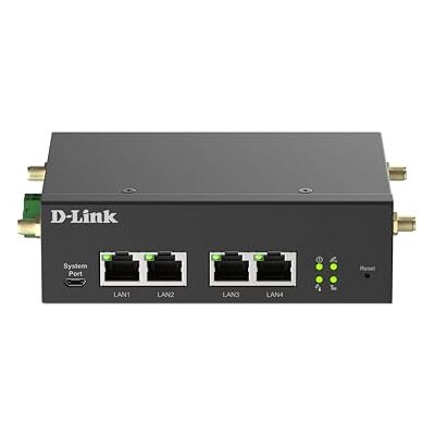 D-Link DWM-314-G Industriële Router Modem 5G VPN M2M, NR Robuust, Dual SIM, IoT Gateway, Remote Monitoring, SA, NSA, 4G LTE Cat 19, 4 GbE-poorten, OpenVPN/WireGuard Client, 9-36 V DC D-Link DWM-314-G Industriële Router Modem 5G VPN M2M, NR Robuust, Dual SIM, IoT Gateway, Remote Monitoring, SA, NSA, 4G LTE Cat 19, 4 GbE-poorten, OpenVPN/WireGuard Client, 9-36 V DC