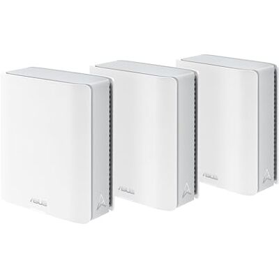 Asus ZenWiFi BT10 3-pack 7 mesh triband wifi, 18 Gbps, 780 m2 (3 eenheden), twee 10G-poorten, inclusief veiligheids- en ouderlijk toezicht, Smart Home Master SSIDs, Mobile Tethering 4G en 5G, wit Asus ZenWiFi BT10 3-pack 7 mesh triband wifi, 18 Gbps, 780 m2 (3 eenheden), twee 10G-poorten, inclusief veiligheids- en ouderlijk toezicht, Smart Home Master SSIDs, Mobile Tethering 4G en 5G, wit