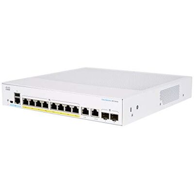 Cisco Systems CBS350-8FP-E-2G Business Managed Switch 8 GE-poorten Volledige PoE Externe voeding 2 x 1G combi-poorten Levenslange beperkte garantie (CBS350-8FP-E-2G) Cisco Systems CBS350-8FP-E-2G Business Managed Switch 8 GE-poorten Volledige PoE Externe voeding 2 x 1G combi-poorten Levenslange beperkte garantie (CBS350-8FP-E-2G)