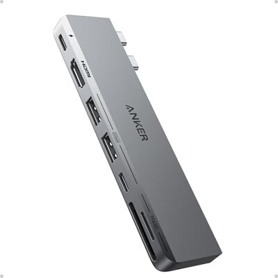 Anker 7-in-2 USB C-hub voor MacBook Pro 13 inch, MacBook Air M1/M2 HDMI Anker 7-in-2 USB C-hub voor MacBook Pro 13 inch, MacBook Air M1/M2 HDMI