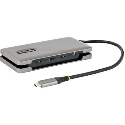 StarTech .com USB-C-hub met 4 poorten, 4 USB-C-poorten, USB 3.1-10 Gbps, draagbare USB C-hub met 100 W krachtoverbrenging, USB type C-hub met 32 cm omwikkelbare kabel, USB-splitter StarTech .com USB-C-hub met 4 poorten, 4 USB-C-poorten, USB 3.1-10 Gbps, draagbare USB C-hub met 100 W krachtoverbrenging, USB type C-hub met 32 cm omwikkelbare kabel, USB-splitter
