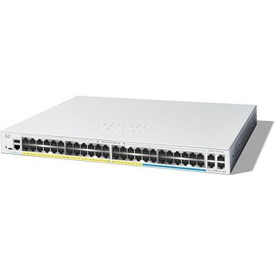 Cisco Systems Catalyst 1300-48MGP-4X Managed Switch, 32 GE-poorten, 16 poorten 2.5GE, PoE, 4 SFP+ 10GE-poorten, beperkte levenslange bescherming (C1300-48MGP-4X) Cisco Systems Catalyst 1300-48MGP-4X Managed Switch, 32 GE-poorten, 16 poorten 2.5GE, PoE, 4 SFP+ 10GE-poorten, beperkte levenslange bescherming (C1300-48MGP-4X)