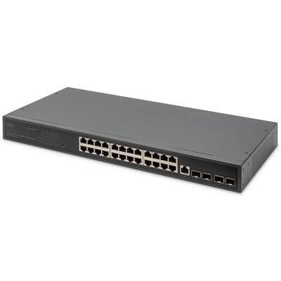 Digitus UPLINK Switch 24 Port GE 4 SFP+ UPLINK L3 24 poorten 10/100/1000+4SFP+ UPLINK Digitus UPLINK Switch 24 Port GE 4 SFP+ UPLINK L3 24 poorten 10/100/1000+4SFP+ UPLINK