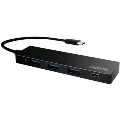 Logilink UA0311 USB 3.0 (3.1 Gen 1) Type C 5000 Mbit/s zwarte hub & hub Logilink UA0311 USB 3.0 (3.1 Gen 1) Type C 5000 Mbit/s zwarte hub & hub