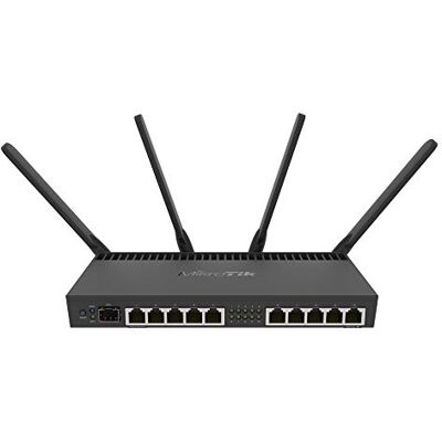Mikrotik RB4011iGS+5HacQ2HnD-IN draadloze router Gigabit Ethernet Dual-Band (2,4 GHz/5 GHz) Zwart Mikrotik RB4011iGS+5HacQ2HnD-IN draadloze router Gigabit Ethernet Dual-Band (2,4 GHz/5 GHz) Zwart