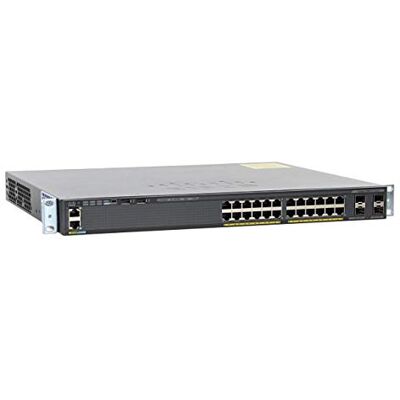 Cisco Systems Catalyst 2960X-24PS-L netwerkschakelaar, 24 Gigabit Ethernet-poorten, 370 W PoE-verbruik, 4 1G SFP-uplinkpoorten, verbeterde beperkte levenslange garantie (WS-C2960X-24PS-L) Cisco Systems Catalyst 2960X-24PS-L netwerkschakelaar, 24 Gigabit Ethernet-poorten, 370 W PoE-verbruik, 4 1G SFP-uplinkpoorten, verbeterde beperkte levenslange garantie (WS-C2960X-24PS-L)